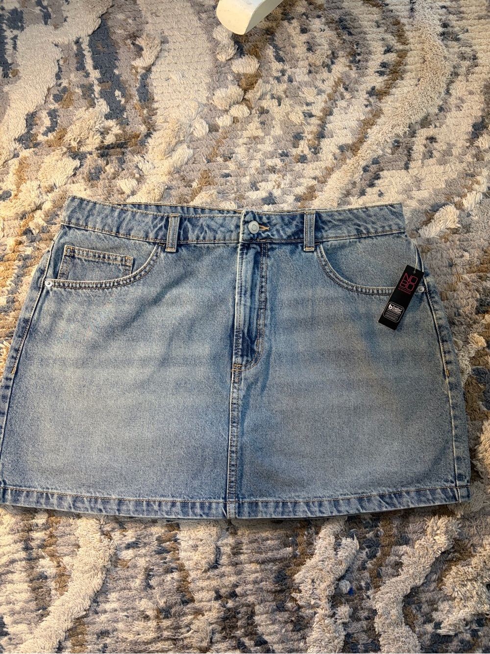 NOBO Light Blue Denim Mini Skirt